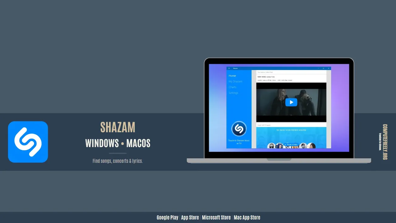 Shazam for Windows and MacOS
