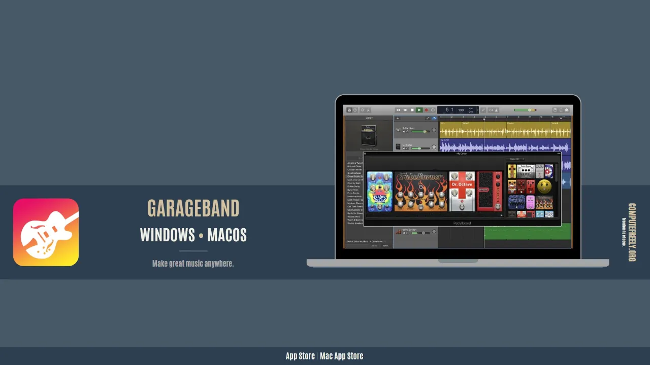 GarageBand for Windows and MacOS