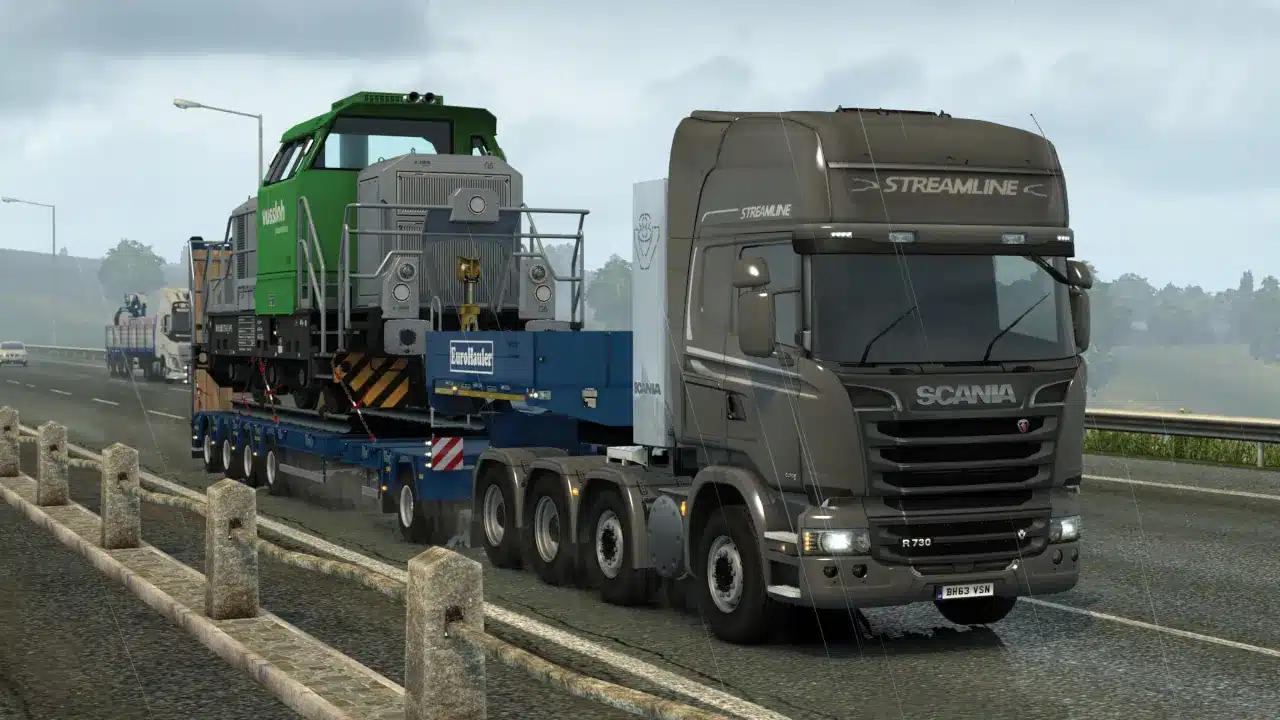 Euro Trucks Simulator 2 is available on Windows MacOS and mobile devices.